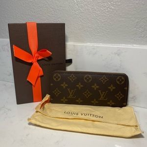 Louis Vuitton Brown Clemence Monogram Wallet